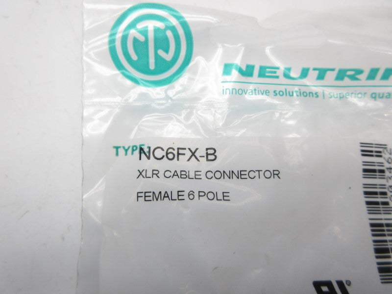 NEUTRIK NC6FX-B NSMP