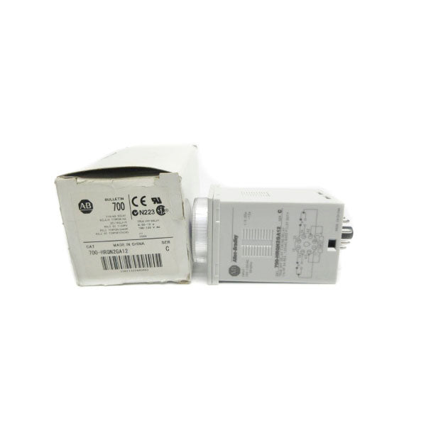ALLEN BRADLEY 700-HRQN2GA12 SER. C 100-120VAC 0.05-12S (WH) NSMP