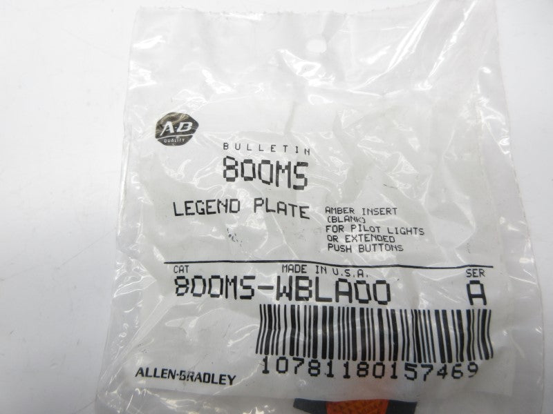 ALLEN BRADLEY 800MS-WBLA00 SER. A NSMP