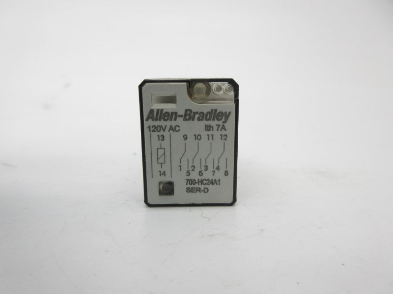 ALLEN BRADLEY 700-HC24A1 SER. D 120VAC 7A NSNP