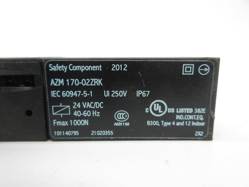 SCHMERSAL AZM170-02ZRK 24VAC/DC NSNP