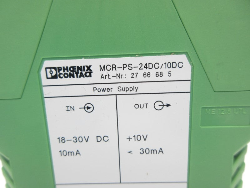PHOENIX CONTACT MCR-PS-24DC/10DC 2766685 18-30VDC NSNP