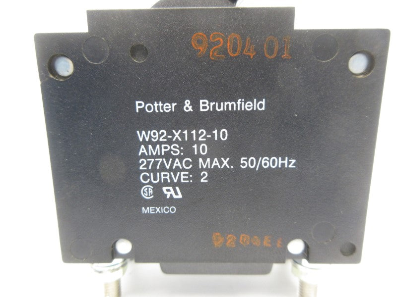 POTTER & BRUMFIELD W92-X112-10 277VAC 10A NSNP
