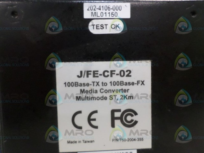 TRANSITION NETWORKS J/FE-CF-02 MEDIA CONVERTER NSNP