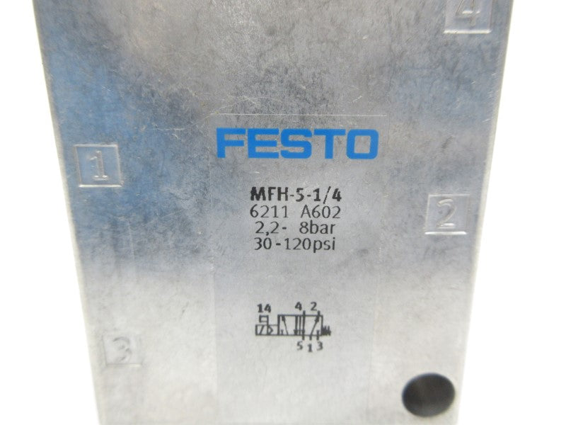 FESTO MFH-5-1/4 6211 30-120PSI NSNP