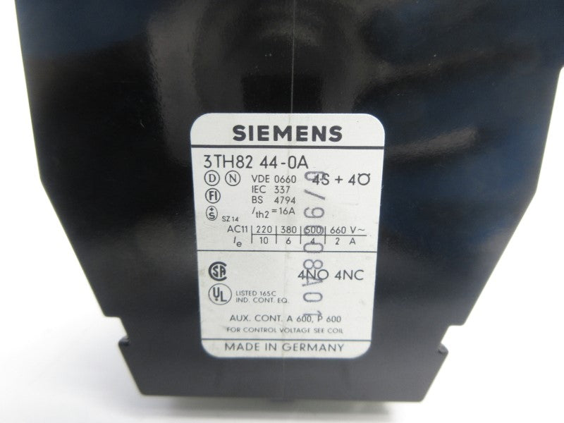 SIEMENS 3TH8244-0A 110/120V 16A NSNP