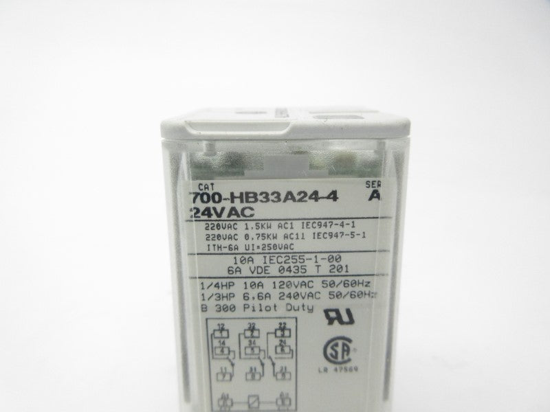 ALLEN BRADLEY 700-HB33A24-4 SER. A 24VAC 10A NSNP