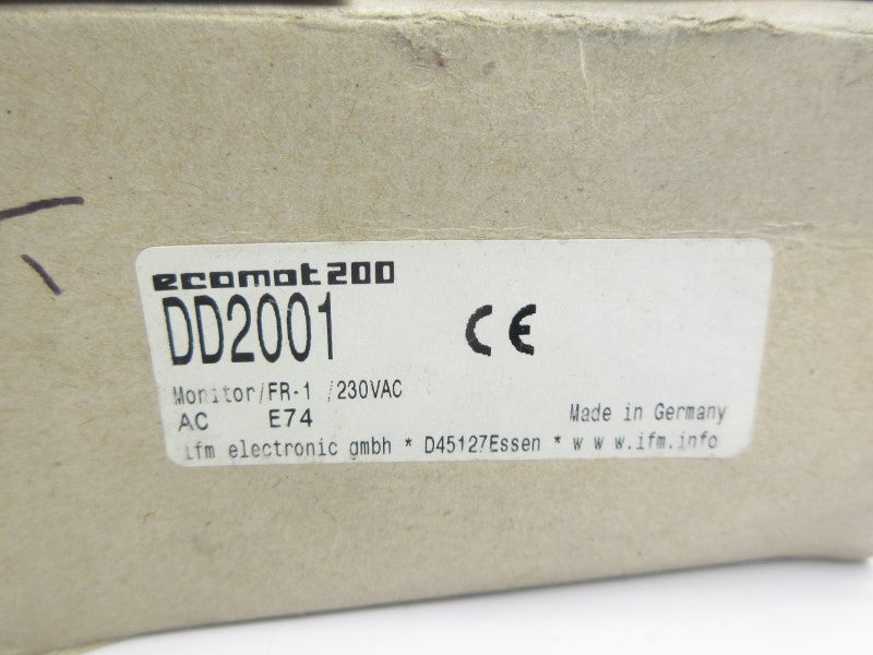 IFM EFECTOR DD2001 MONITOR/FR-1/230VAC 230VAC NSMP