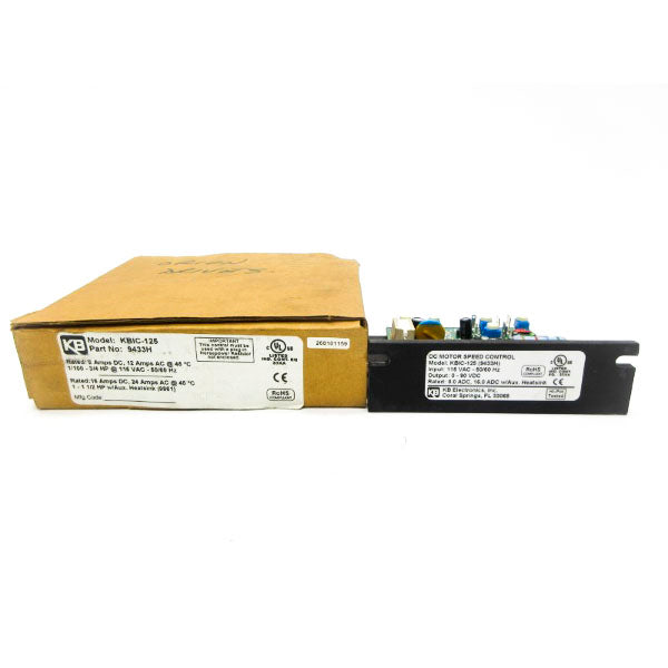 KB ELECTRONICS KBIC-125 9433H 115VAC 12A NSMP