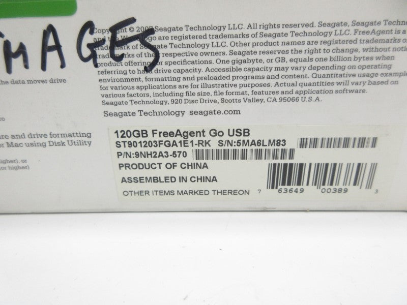 SEAGATE 9NH2A3-570 ST901203FGA1E1-RK NSMP