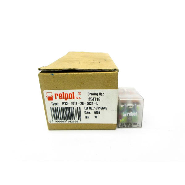RELPOL RY2-1012-26-5024-L 24V (PKG OF 10) NSMP