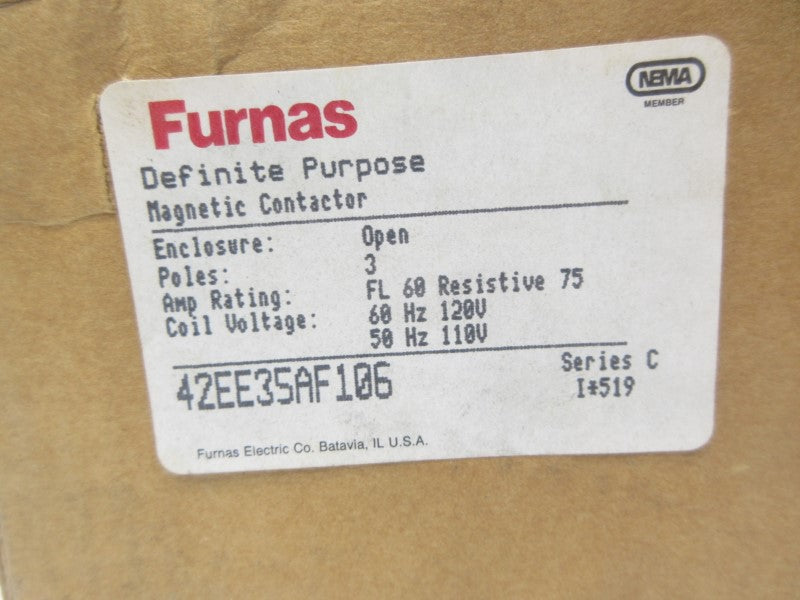 FURNAS 42EE35AF106 SER. C 110/120V 60A NSMP