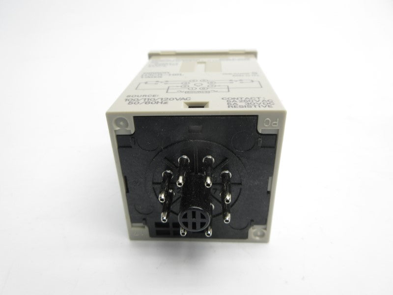 OMRON H3CR-H8L 100/110/120VAC 0.6/1.2/6/12S NSMP