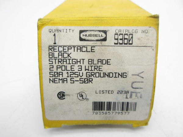 HUBBELL 9360 125V 50A NSMP