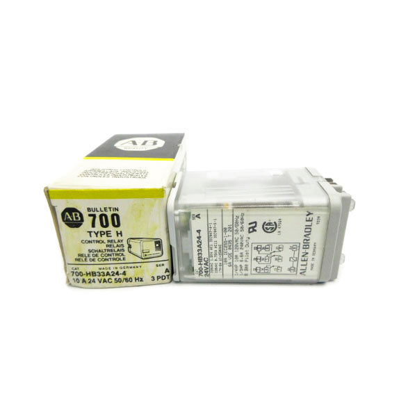 ALLEN BRADLEY 700-HB33A24-4 SER. A 24VAC 10A (BK/YL) NSMP