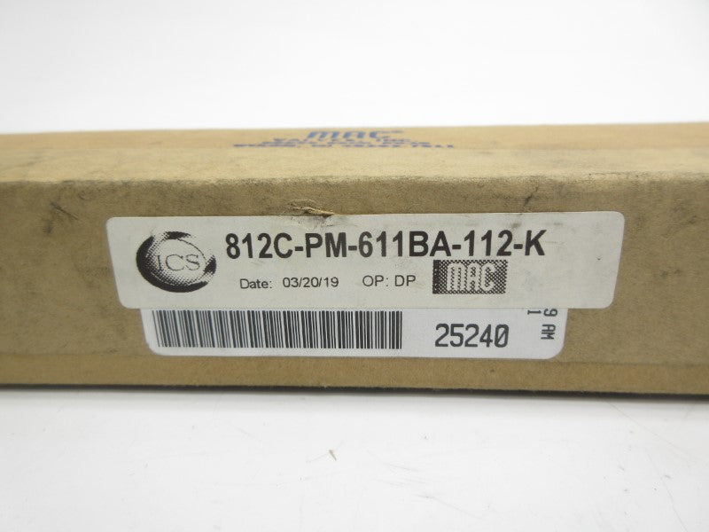 MAC 812C-PM-611BA-112-K 24VDC 150PSI NSMP