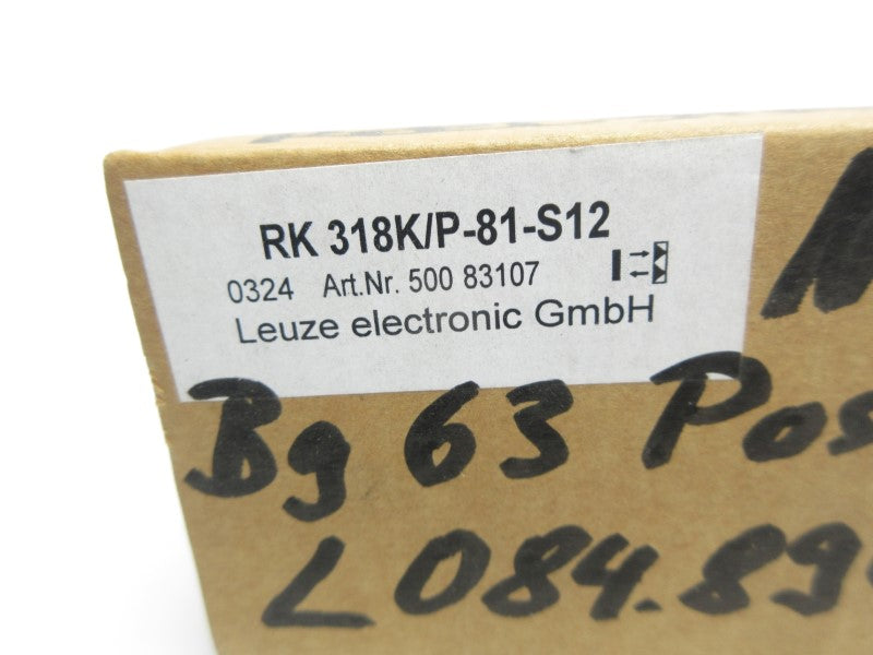 LEUZE ELECTRONIC RK318K/P-81-S12 NSMP