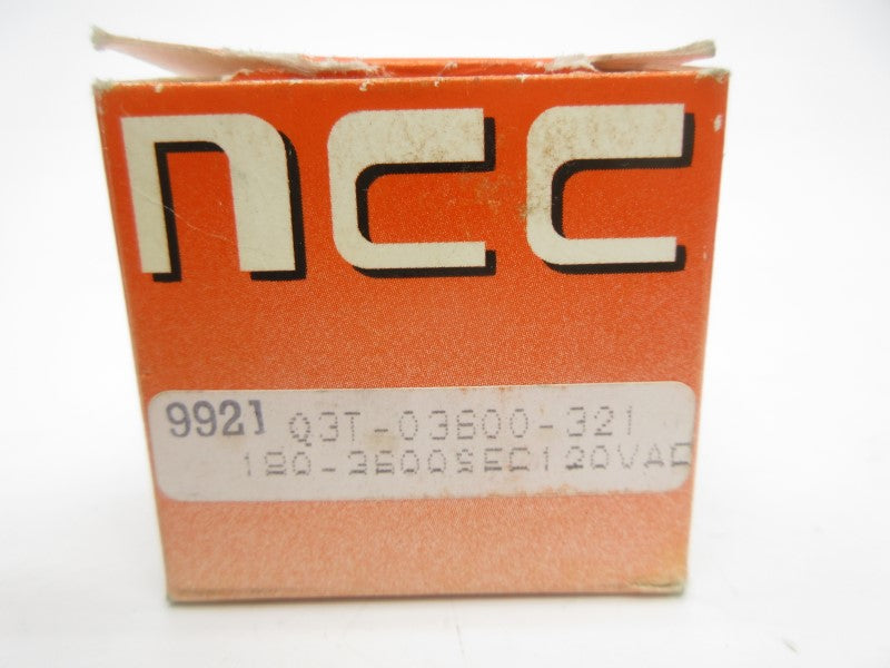 NCC Q3T-03600-321 120VAC 1A 180-3600S NSMP