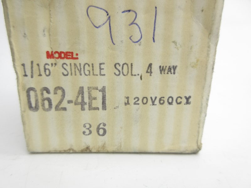 HUMPHREY 062-4E1-36 120V 0-125PSI NSMP