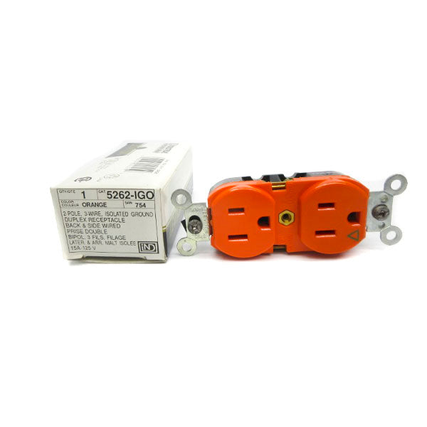 LEVITON 5262-IGO 125V 15A NSMP