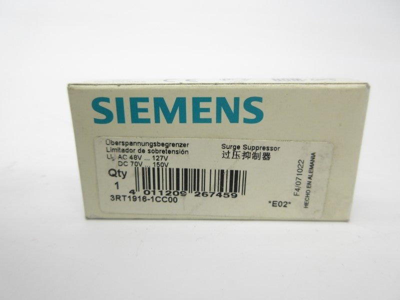 SIEMENS 3RT1916-1CC00 48-127VAC NSMP