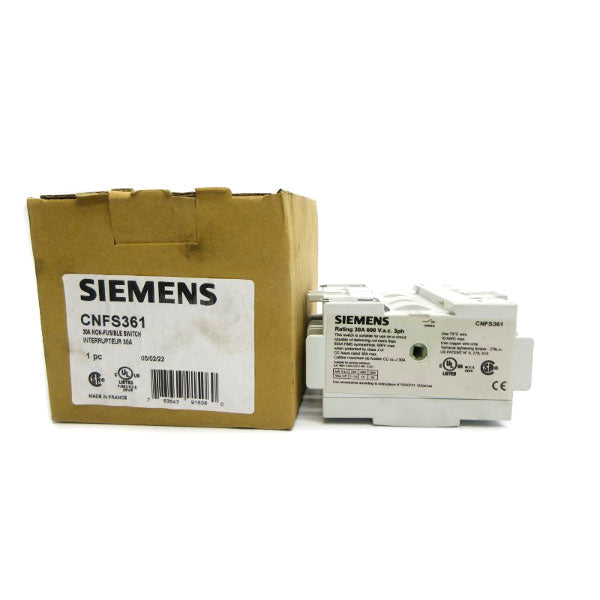 SIEMENS CNFS361 600VAC 30A NSMP