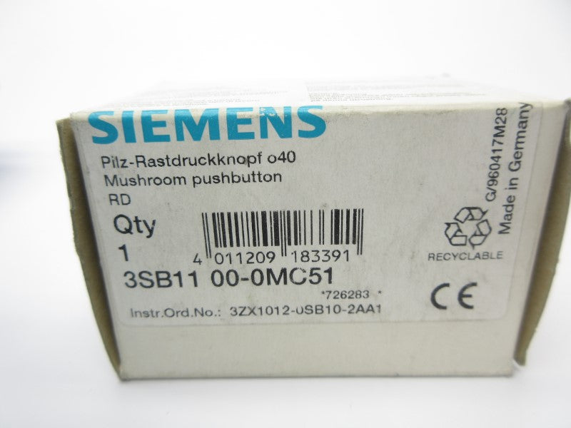 SIEMENS 3SB1100-0MC51 NSMP