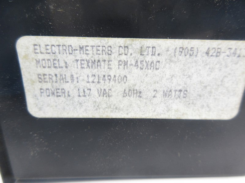 ELECTRO METERS PM-45XAC 117VAC UNMP