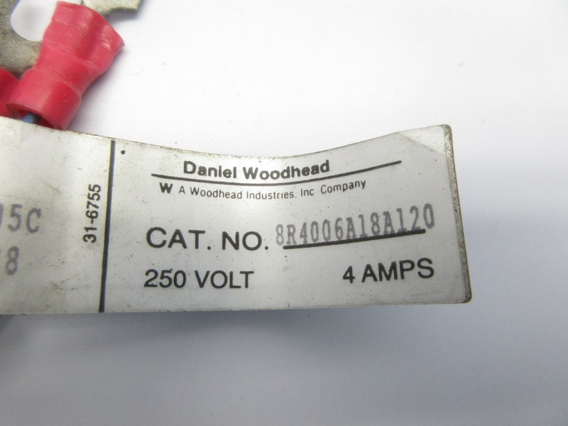 DANIEL WOODHEAD 8R4006A18A120 250V 4A UNMP