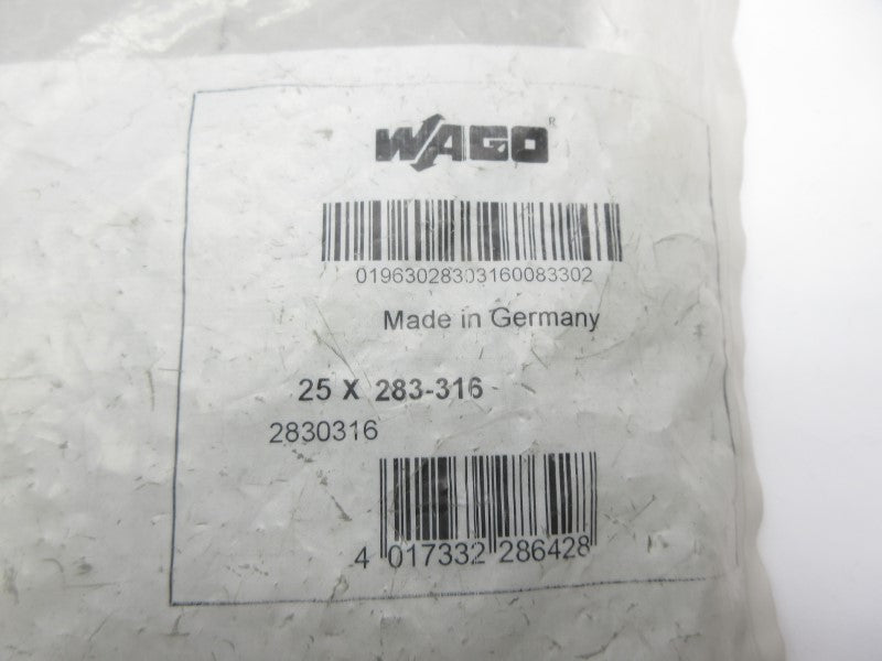 WAGO 283-316 (PKG OF 25) NSMP