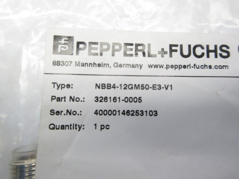 PEPPERL+FUCHS NBB4-12GM50-E3-V1 326161-0005 NSMP