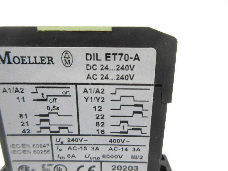 KLOCKNER MOELLER DILET70-A 24-240VAC/DC 0-10S NSNP