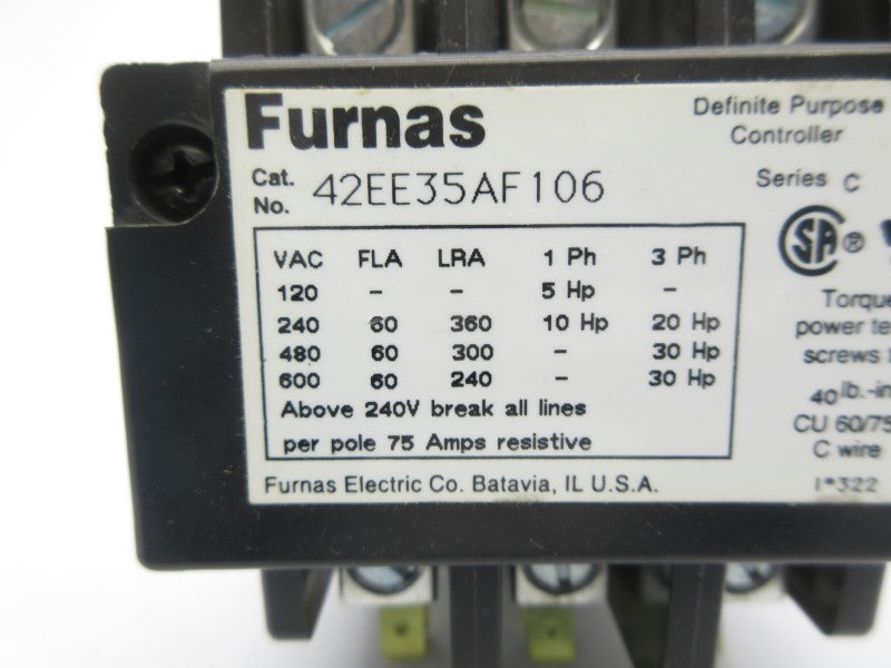 FURNAS 42EE35AF106 SER. C 110/120V 60A NSNP