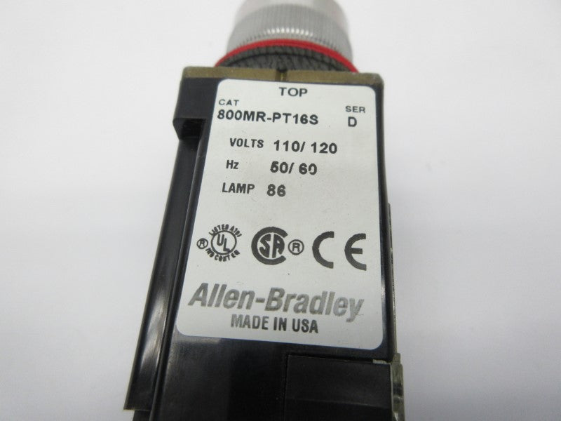 ALLEN BRADLEY 800MR-PT16S SER. D 110/120V NSNP