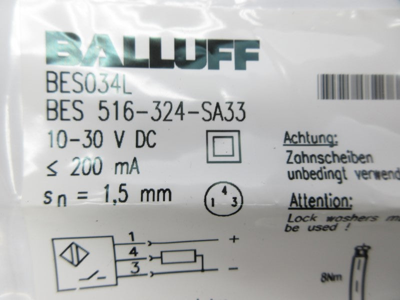 BALLUFF BES516-324-SA33 BES034L 10-30VDC NSMP