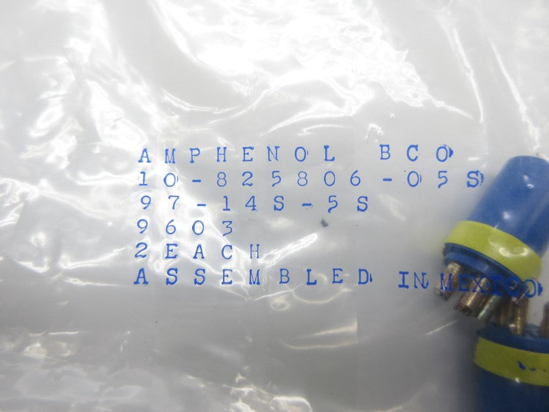 AMPHENOL 97-14S-5S 10-825806-05S (PKG OF 2) NSMP