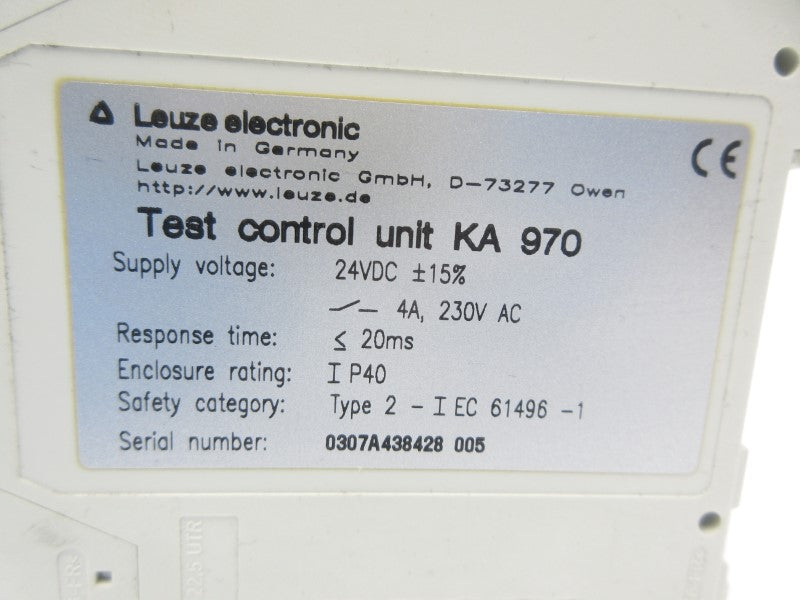 LEUZE ELECTRONIC KA970 24VDC 4A NSNP