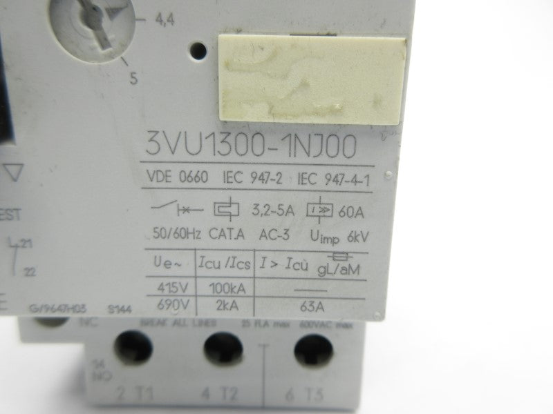 SIEMENS 3VU1300-1NJ00 3.2-5A NSNP