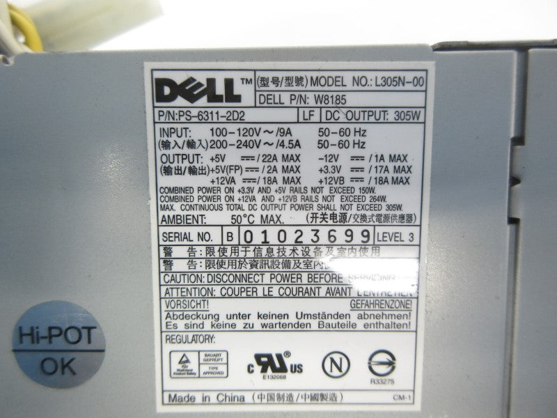 DELL PS-6311-2D2 200-240V 4.5A NSNP