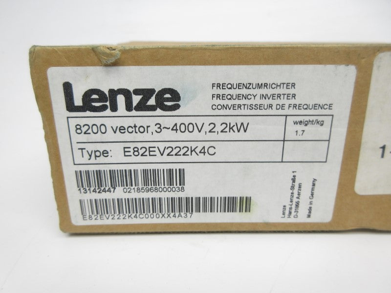 LENZE ELECTRIC E82EV222K4C 13142447 400/500V 7.3/5.8A NSMP