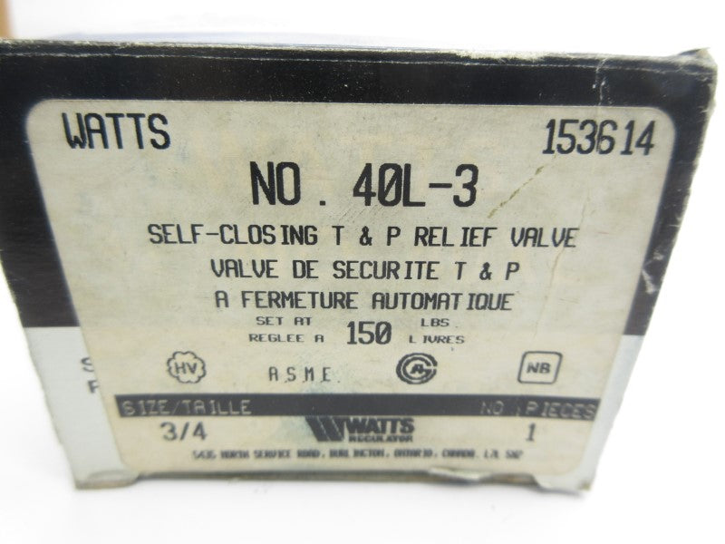WATTS 40L-3 NSMP