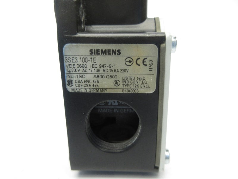 SIEMENS 3SE3100-1E 230V 6A UNMP