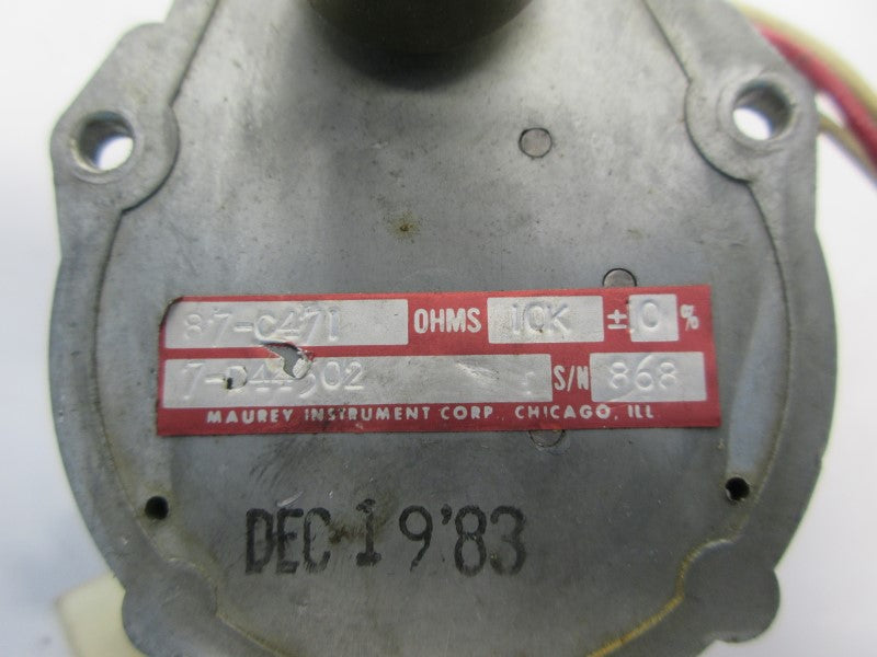 MAUREY INSTRUMENT 87-C471 7-D44302 UNMP