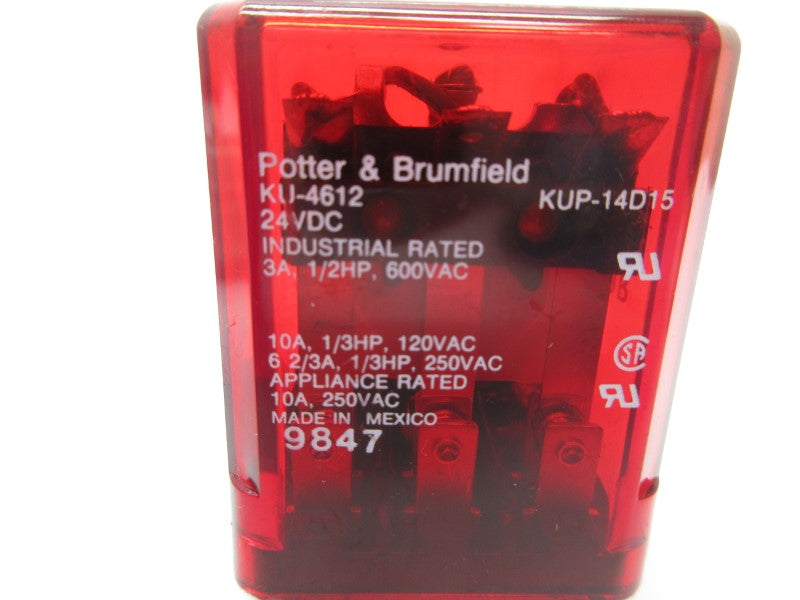 POTTER & BRUMFIELD KU-4612 24VDC 10A UNMP