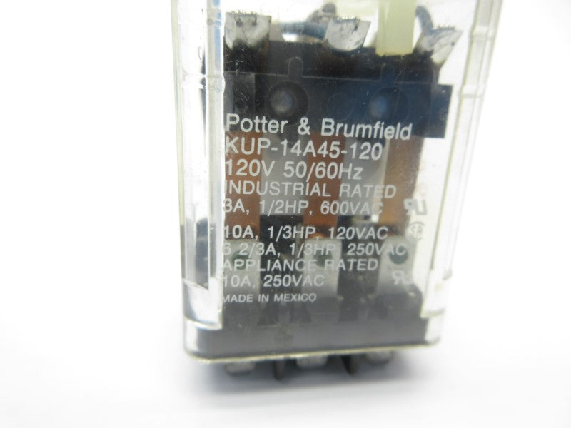 POTTER & BRUMFIELD KUP-14A45-120 120V 10A  UNMP