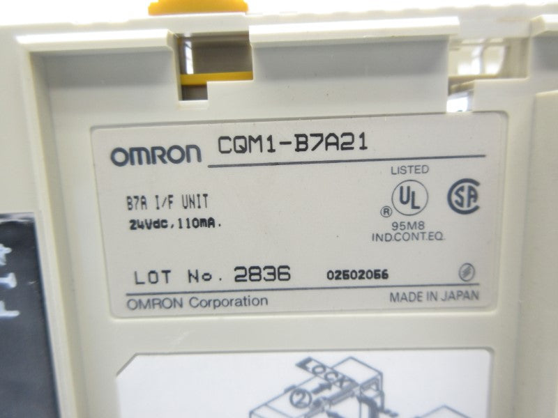 OMRON CQM1-B7A21 24VDC NSNP