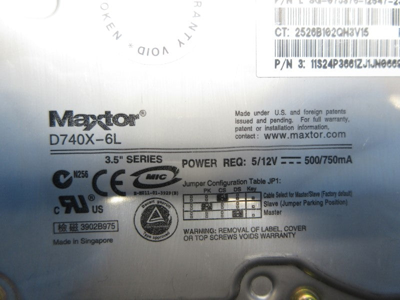 MAXTOR D740X-6L 5/12V NSNP