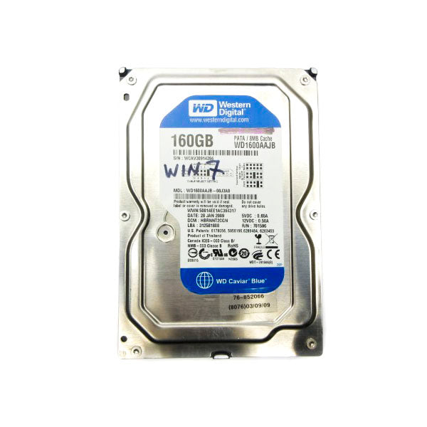 WESTERN DIGITAL WD1600AAJB-00J3A0 12VDC 0.50A NSNP