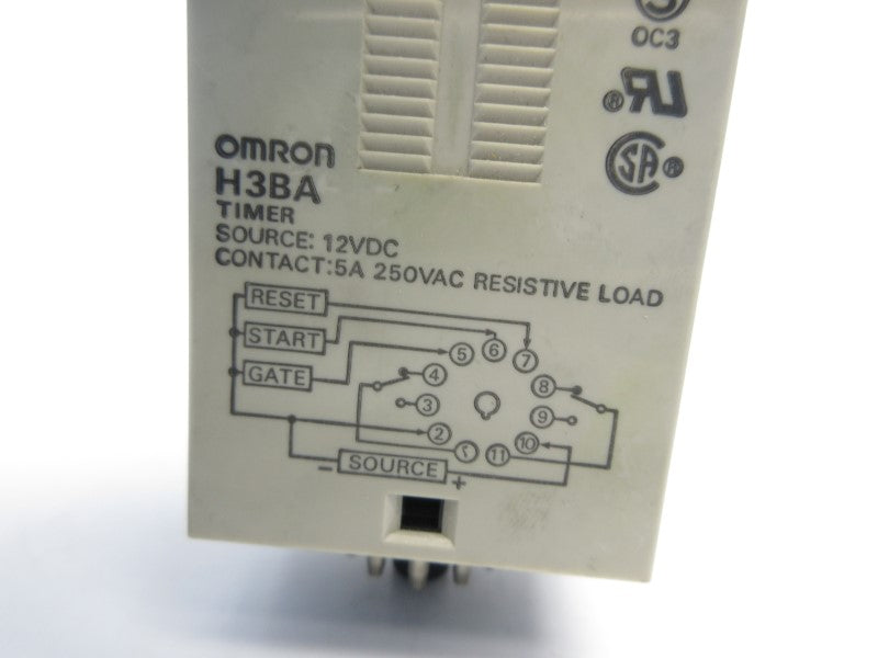 OMRON H3BA 12VDC 5A 0-5S NSNP