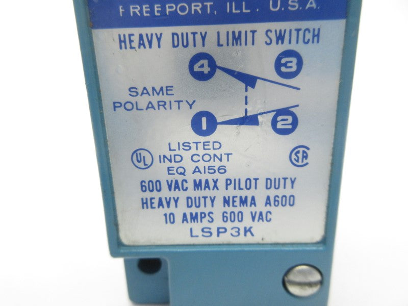 MICRO SWITCH LSP3K 600VAC 10A (AS PICTURED) NSNP
